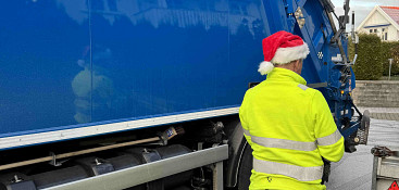 Henting av avfall og åpningstider julen 2025